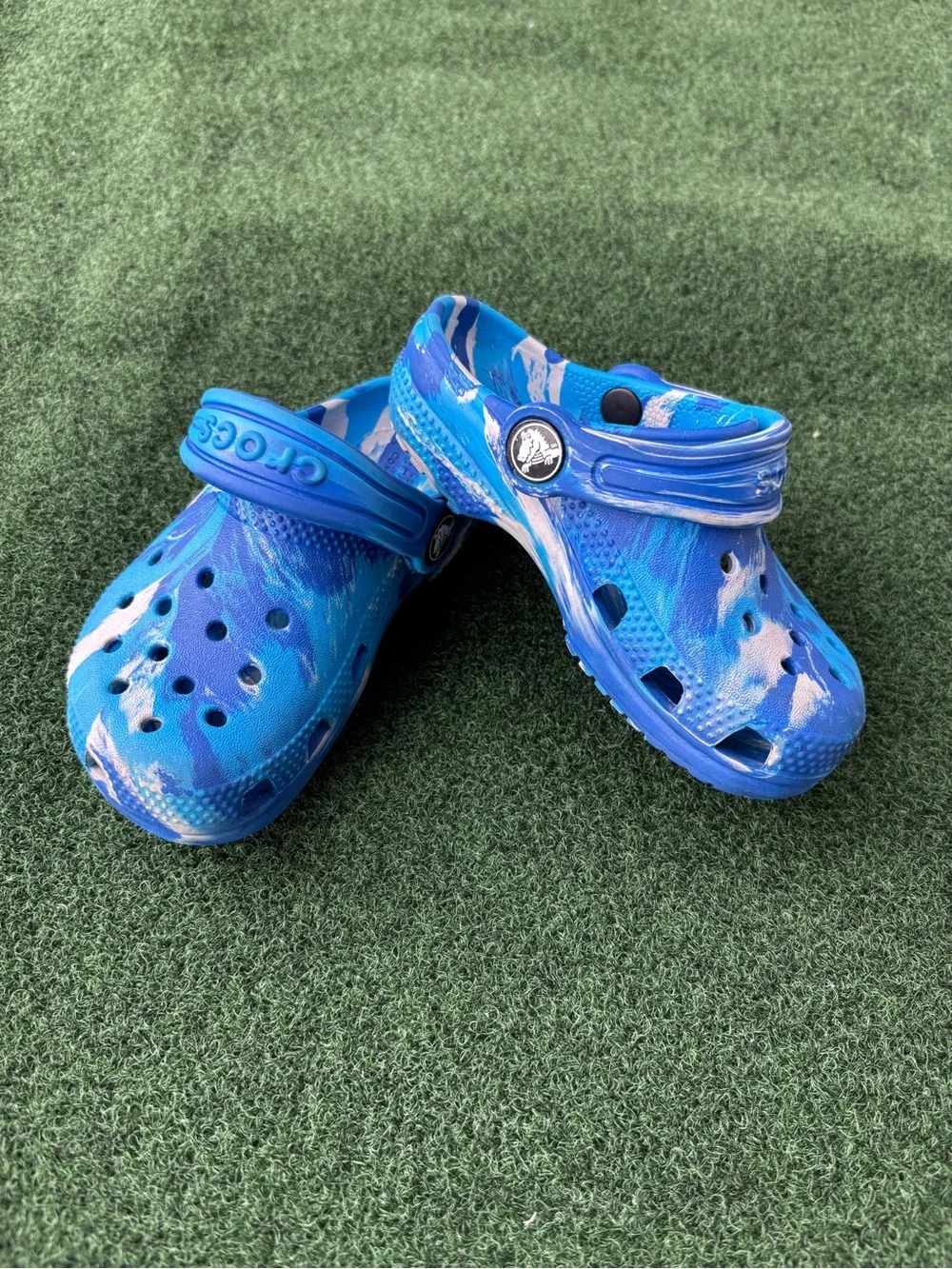Crocs Kids Classic Clog - Blue Swirl